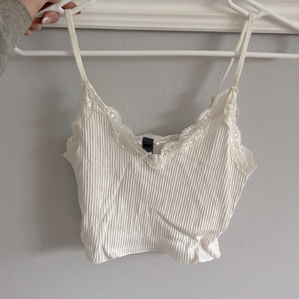 White Lace Tank Top